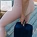 AJNA Yoga Bolster Pillow - Luxurious 100% Organic Vegan Suede - Yoga Bolster for Restorative Yoga - Rectangular Yoga Pillow with Carry Handle - Machine Washable Cover