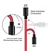 Bestfy Micro USB Cable [3Pack 10ft] Extra Long USB 2.0 Charger for Android Smartphones, Tablets, MP3 and Other Tablet Smartphone (RED)