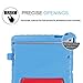 HDE Kids Case for iPad Mini 2 3 -Shock Proof Rugged Heavy Duty Impact Resistant Protective Cover Handle Stand for Apple iPad Mini 1 2 3 Retina (Blue & Red)