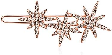 CHIMERA Shiny Stars Hairpins Fashion Rose Gold Alloy Gold-plated Clips Rhinestone Hair Side Clips