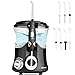 PECHAM 600ml Capacity Professional Water Dental Flosser for Home & Travel - Leak-Proof Electric Quiet Design Oral Irrigator with7 Interchangeable Nozzles for Adults & Kids, Black & White