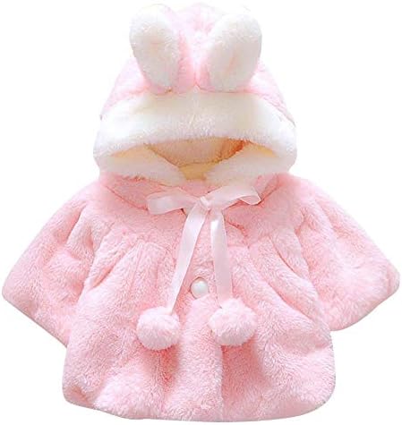 Sfuzwg Toddler Baby Girl Winter Coat Cute Rabbit Autumn Winter Baby Button Jacket