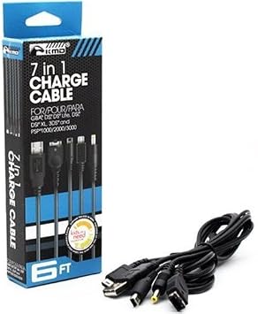 Amazon Com Kmd Universal 7 In 1 Portable Charge Cable For Gba Ds Ds Lite Dsi Dsi Xl 3ds Psp Computers Accessories