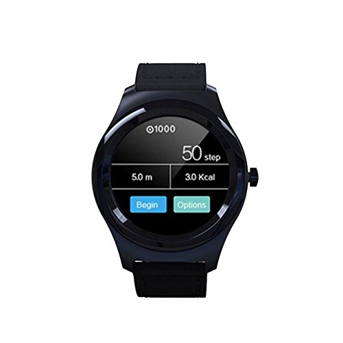 L@YC Sports GPS Watch Wearable Tracking: Sleep Tracker, Alarm, Sports Running Bracelet and Pedometer, Black