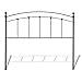 Fashion Bed Group Sanford Metal Headboard Panel with Castings and Round Finial Posts, Matte Black Finish, King