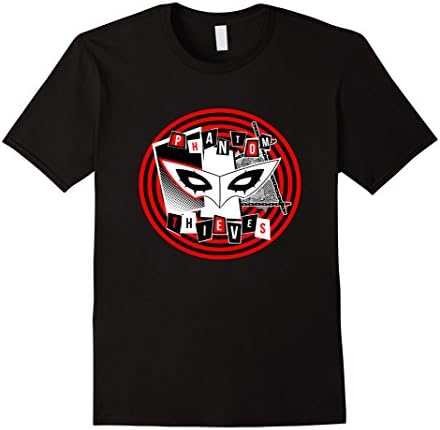 Mens PERSONA 5 Phantom Thieves T Shirt XL Black