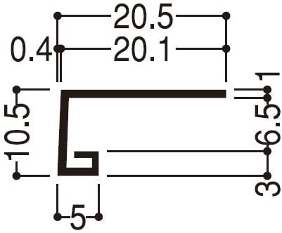 Amazon フクビ化学 F見切 Fc 6s 長さ1 m 白 1箱100本価格 Fc6s グレーチング