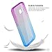 Galaxy S7 Case,CLONG Colorful Slim Fit Flexible Soft TPU Acrylic Protective Cover Gradient Translucent Impact Resistance Clear Bumper Cell Phone Case for Samsung Galaxy S7 2016 Release (Blue&Purple)