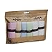 Monclaire 10x10-Inch Organic Reusable Bamboo Baby Towels (Set of 6) with Nail clipper