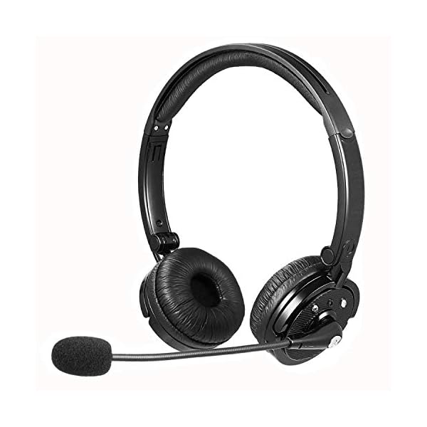 Bluetooth-Headset-with-Mic-RAOPINGX-Wireless-Bluetooth-Headphones-Noise-Cancelling-Earphones-with-Boom-Microphone-On-Ear-Phone-Earpiece-for-Cell-Phones-PC-Office-Customer-Service-Call-Center Bluetooth Headset with Mic, RAOPINGX Wireless Bluetooth Headphones Noise Cancelling Earphones with Boom Microphone On…