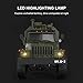 YIKESHU Rc Truck Remote Control Off-Road Racing Vehicles 1:16 2.4G 2CH 4WD Off-Road Kids RC Toy Climb Semi Truck RTR Trailer The LED Lights (B36)