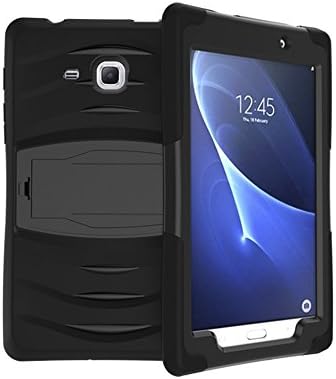 Tab A 7.0 Case for Samsung Galaxy SM T280/T285 - Full Body Shockproof Heavy Duty Armor Cover with Kickstand for Samsung Table 7" Case (Black)