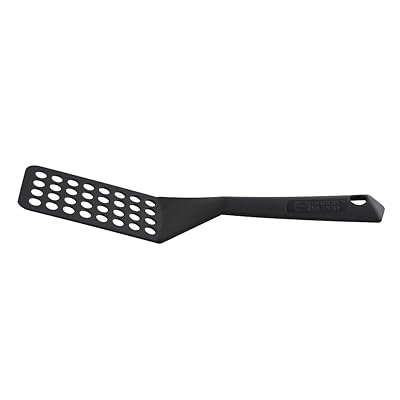 Berndes Spatulas for Non Stick Cookware - Turner Spatula Ergonomically Designed Black Slotted Spatula Turner Nonstick Kitchen Tool
