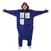 Doctor Who Police Booth Tardis Hooded Kigurumi One Piece Pajama Costume