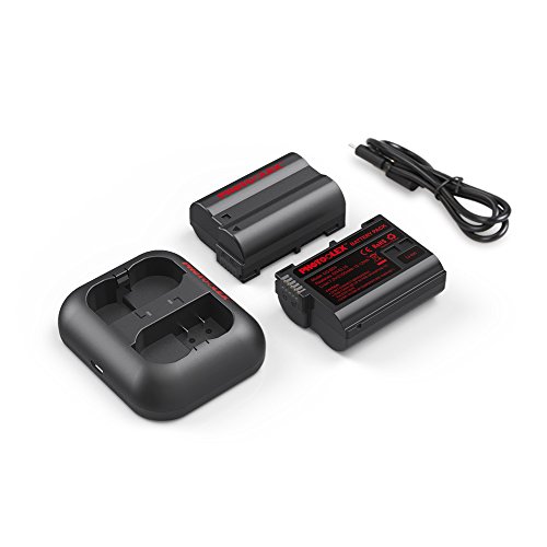 Photoolex 2 Pack 2100 mAh Power Battery and Rapid Dual USB Battery Charger for Nikon EN-EL15 and Nikon 1 V1, D7100, D750, D7000, D7200, D810, D610, D800, D600, D800e, D810a - Thumbnail 5