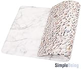Simple Being Anti Fatigue Kitchen Floor Mat, Comfort Heavy Duty Standing Desk Mats, Ergonomic Non-Toxic Waterproof PVC Non Slip Washable For Indoor Outdoor Home Office Use (Marble/Pebbles, 30" x 18"