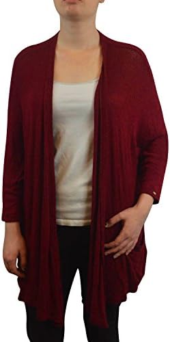 Tommy Hilfiger Holly Draped Open-Front Cardig Sonoma Red L