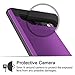 Vofolen Cover for Galaxy S10 Case Wallet Credit Card Holder ID Slot Sliding Door Hidden Pocket Anti-Scratch Dual Layer Protective Hard Shell Rugged TPU Bumper Armor for Samsung Galaxy S10 (Purple)