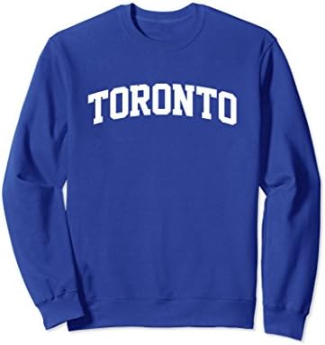 Unisex Retro Toronto Sports Arch Sweatshirt Small Royal Blue