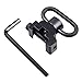 ANCwear Dagger Defense Quick Detach Swivel, Picatinny Rail Mount Push Button for Slings