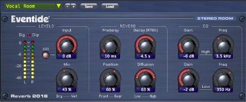 EVENTIDE 2016 PLUG-IN Computer music Reverb and delay