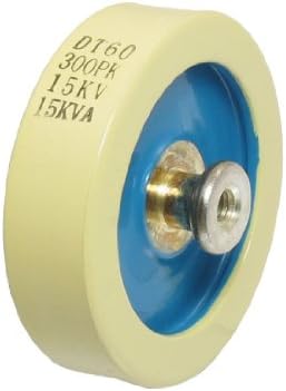 uxcell Beige Blue 300PF 15KV 15KVA Door Knob High Voltage HV Ceramic Capacitor