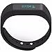 Twinbuys Smart Bracelet Bluetooth 4.0 Android iOS Touch Screen IP68 Waterproof Fitness Tracker Phone Message Notice Pedometer Distance Calories Counter Sleep Monitor Health Sport Wristband Black