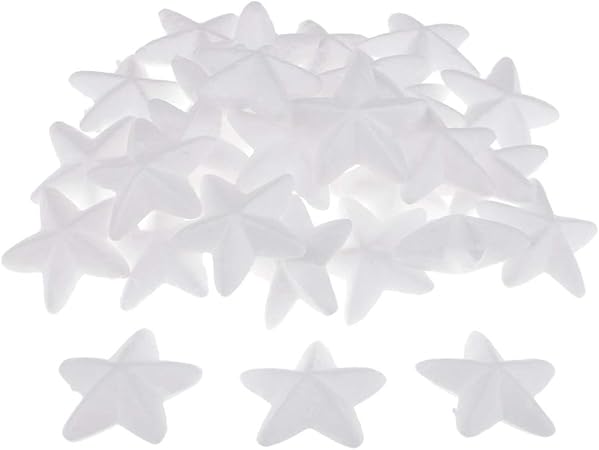 Stella Di Natale Stoffa.Baoblaze 30 Pezzi Di Stoffa Di Polistirolo Forma Stella Di Natale Fai Da Te Per Art Craft 5cm Amazon It Casa E Cucina