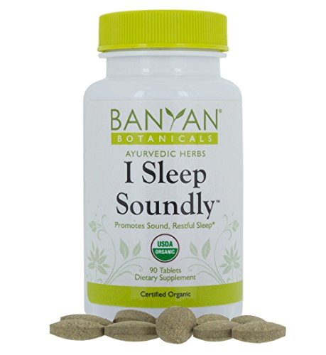 Banyan Botanicals I Sleep Soundly, USDA Organic, 90 Tablets, Non Habit Forming Ayurvedic Herbal Organic Sleep Aid That Promotes Sound Restful Sleep