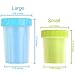 Paw Legend Portable Dog Paw Washer with Towel - Pet Paw Cleaner for Dogs,Cats Grooming with Muddy Paws - Comfortable Silicone Dog Feet Cleaner(Blue, L)