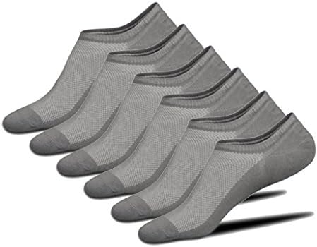 3 Pack Men's Cotton Socks Mesh Socks Invisible Low Cut Silicone Anti-slip Socks