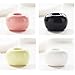 HanYan HUS 4 Piece Mini Ceramics Toothbrush Holders Tooth Brush Stand for Bathroom Countertops (4 Colour)¡­