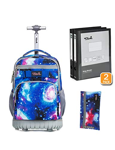 tilami rolling backpack galaxy