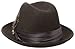 STACY ADAMS Men's Crushable Wool Felt Snap Brim Fedora Hat