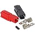 45 Amp Unassembled Red/Black Anderson Powerpole Connectors Complete with Roll Pin (10 sets)