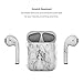 Skin Decals for Apple AirPods - White Marble - Sticker Wrap Fits 1st and 2nd Generation