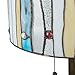 Serena D'italia Tiffany Style Lamps, Blue Contemporary Floor Lamp, Mosaic Stained Glass Lamp and Bronze Finish Base, Double Pull Chain (Blue, White, Yellow)
