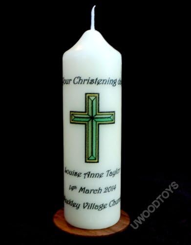 Personalised Candles ~ Christening Candle ~ Any Message ~ Any Text