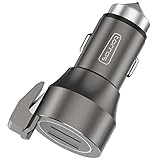 USB Car Charger, TORRAS 24W/4.8A Dual Fast car charger adapter with Qualcomm Quick Charge 2.0 Technology for iPhone 7, 6s,Samsung Galaxy S7,S6,S6 Edge,Note 5 4 3 and more - Grey