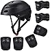Kid's Protective Gear Set,Roller Skating Skateboard BMX Scooter Cycling Protective Gear Pads (Knee Pads+Elbow Pads+Wrist Pads+ Helmet)