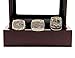 Kickoff101 1997 1998 2015 Denve' Broncos Championship Rings with Display Case Set