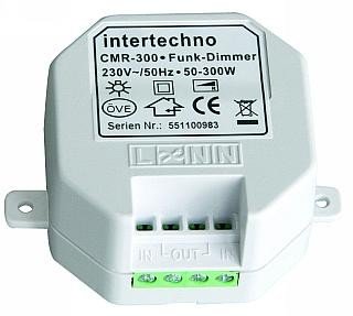 Funk-Einbauschalter 'CMR-300', 300 Watt, mit Dimmer