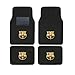 A Set of 4 Universal Fit Front and Rear Logo Plush Carpet Floor Mats - Futbol Club Barcelona FCB