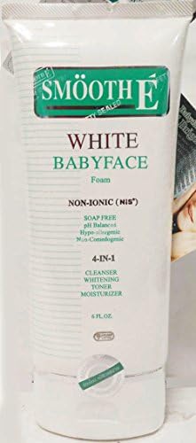 Smooth E White Baby Face Foam Cleanser 180 gram Soap Bubble Free Non Ionic Toner