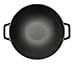 +Iron Seasoned Wok Cast Iron 14 inch with Handles and flat bottom