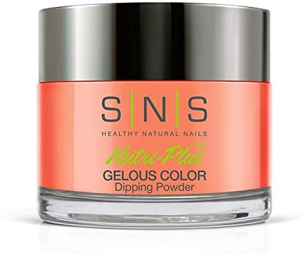 SNS Nail Dip Powder, Gelous Color Dipping Powder - Enchante (Peach/Coral, Cream) - Long-Lasting Dip Nail Color Lasts 14 Days - Low-Odor & No UV Lamp Required - 1 OZ