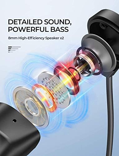 Bluetooth neckband headphones with audio and call management features, priced at $49.99 reduced to $35.99.