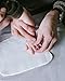 Pearhead Newborn Baby Handprint and Footprint Deluxe Photo Frame & Impression Kit, No Bake, Wall Frame, White