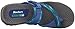 Skechers Women's Reggae-Brush Strokes Toe Ring Sandal, Blue/Green, 8 M US