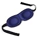 Eye Mask 2 Pack Eyeshade for Sleeping 3D Contoured Shape Lightweight & Comfortable Good Night Eye Masks for Women, Men, for Travel, Nap, Shift Work (Black & Blue)